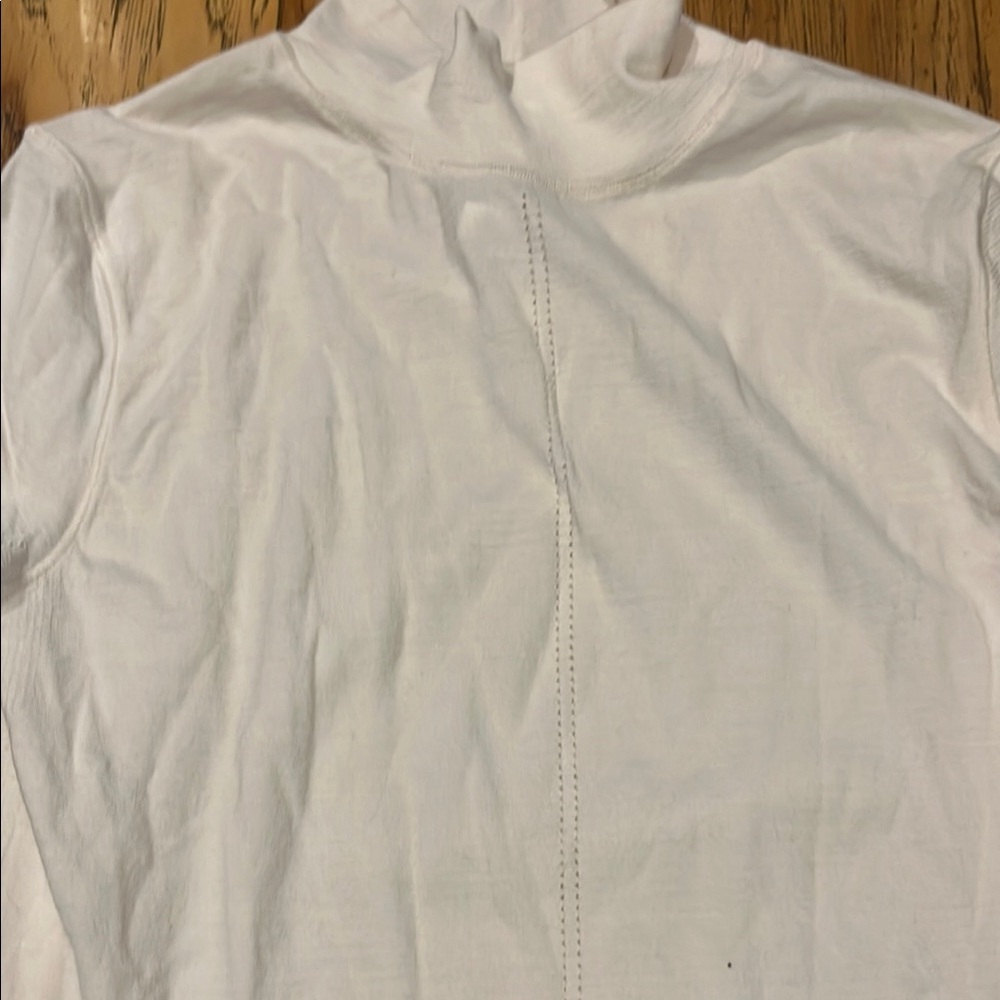 Athleta White Fitted Long Sleeve Tee - Picture 3 of 9